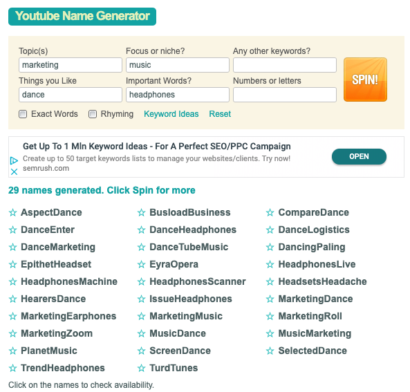 Top 5 YouTube Name Generator Tools Skillslab   YouTube Name Generator 